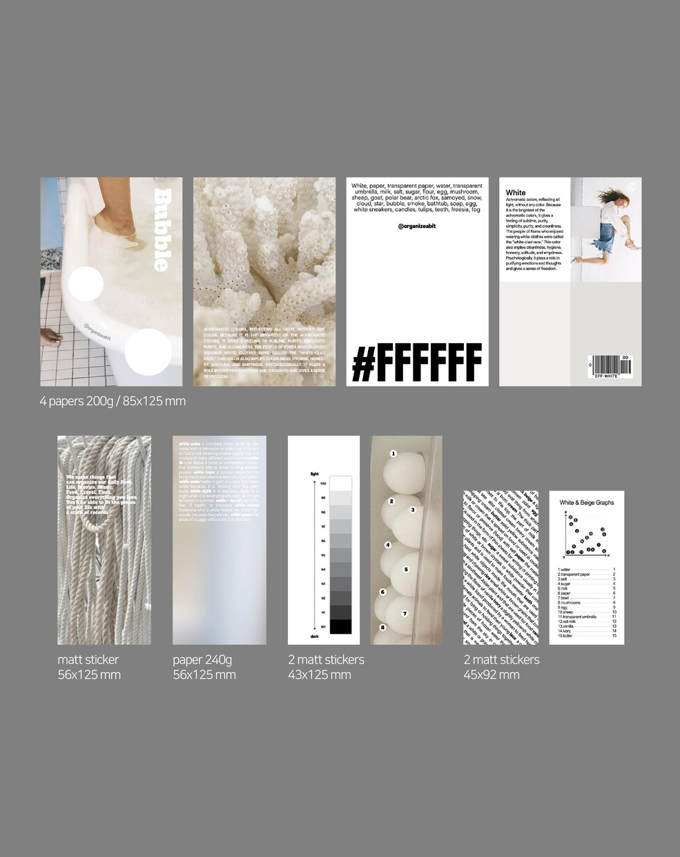 Organize a bit - White Pack