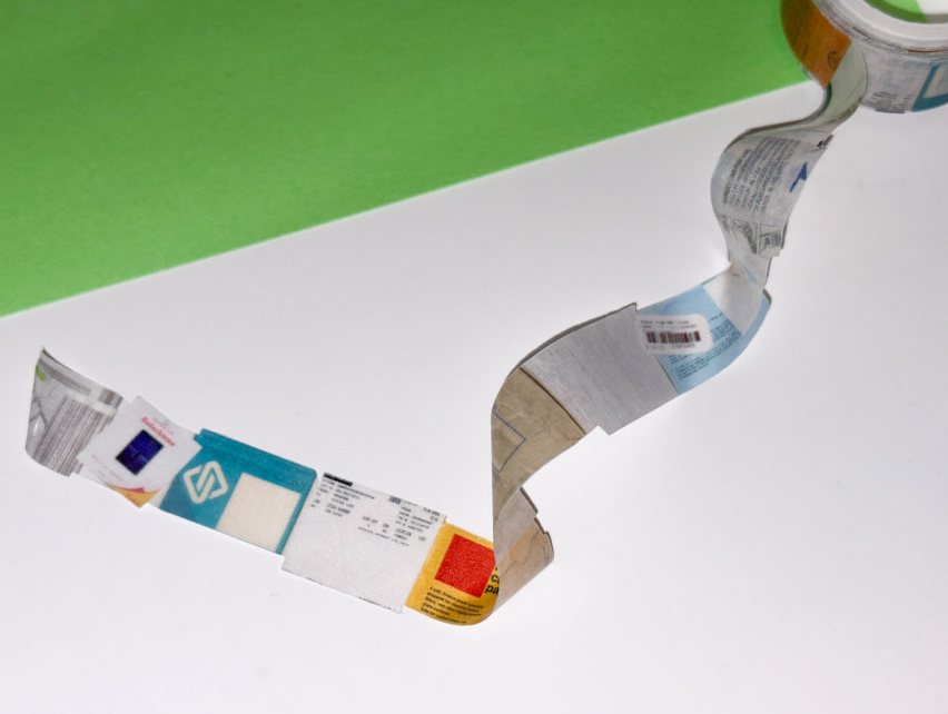 On Your Mind -  Rolled Receipts Washi Tape