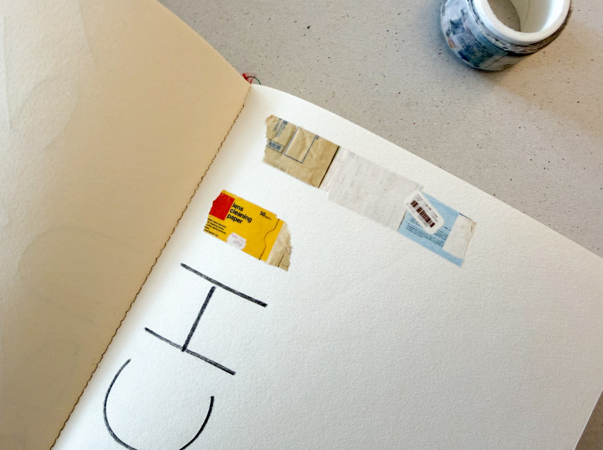 On Your Mind -  Rolled Receipts Washi Tape