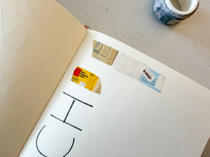 On Your Mind -  Rolled Receipts Washi Tape