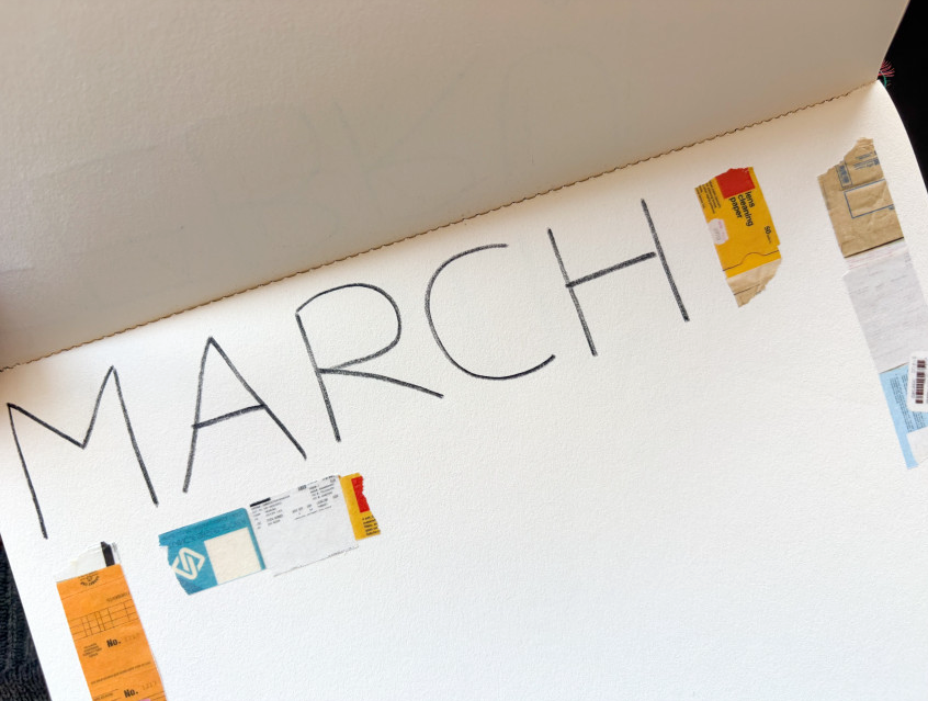 On Your Mind -  Rolled Receipts Washi Tape