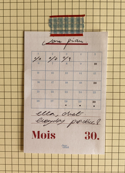 JAZZ OR NOT - Mois Mini Memo (Habit Tracker)