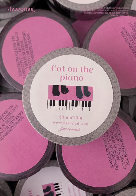 JAZZ OR NOT - Cat On The Piano Washi Tape