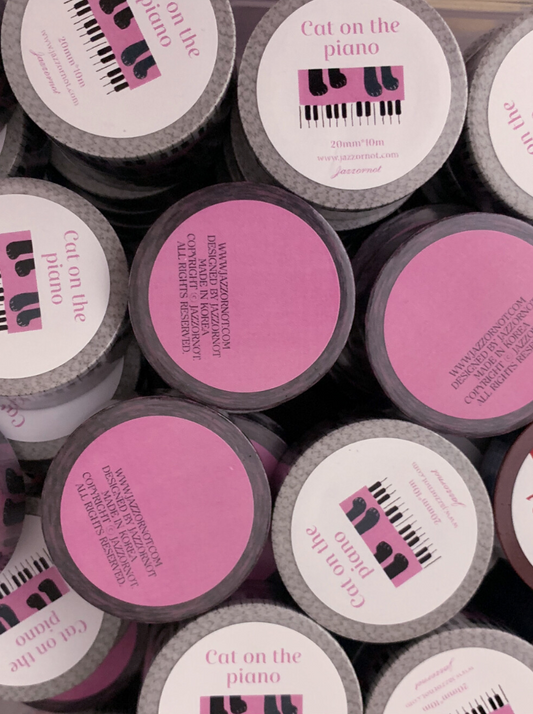 JAZZ OR NOT - Cat On The Piano Washi Tape