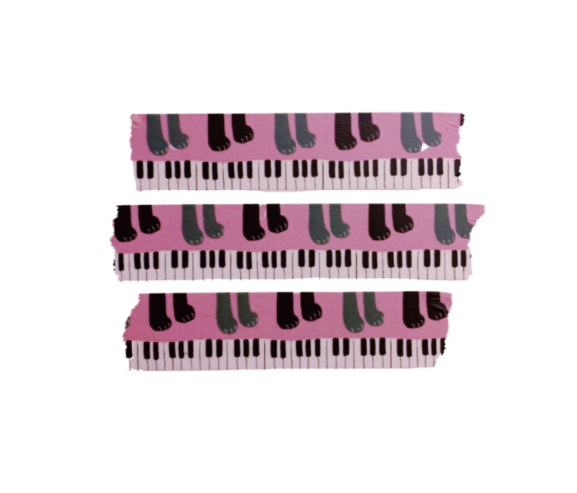 JAZZ OR NOT - Cat On The Piano Washi Tape