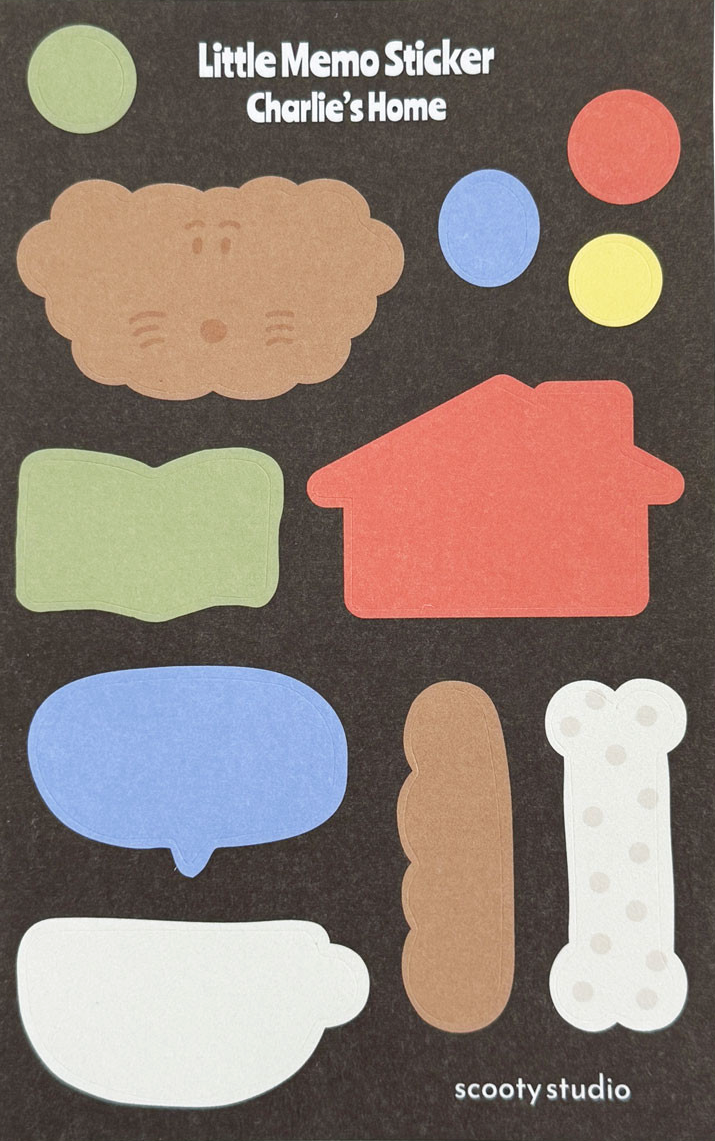SCOOTY STUDIO - Little Memo Sticker(2 Types)