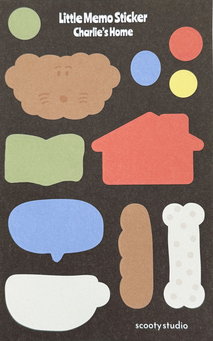 SCOOTY STUDIO - Little Memo Sticker(2 Types)