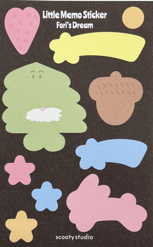 SCOOTY STUDIO - Little Memo Sticker(2 Types)