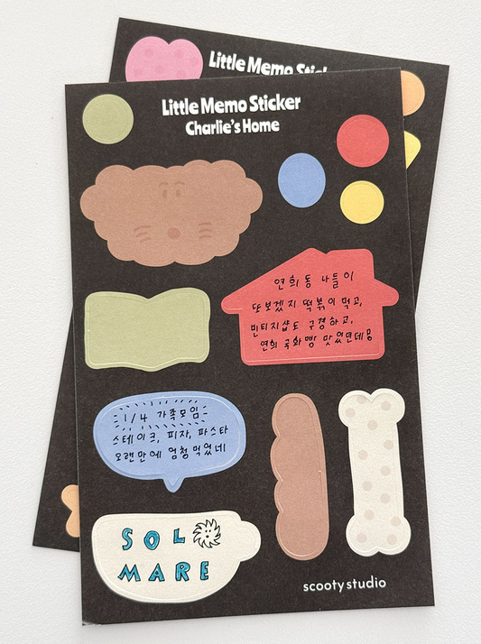 SCOOTY STUDIO - Little Memo Sticker(2 Types)
