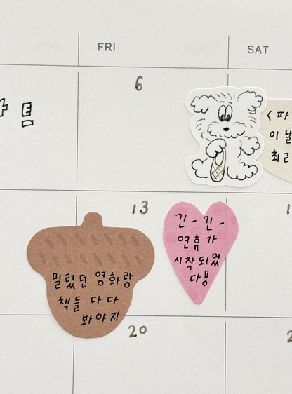 SCOOTY STUDIO - Little Memo Sticker(2 Types)