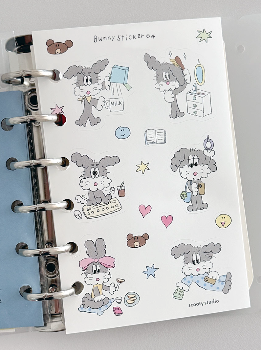 Scooty Studio – Bunny Sticker 04