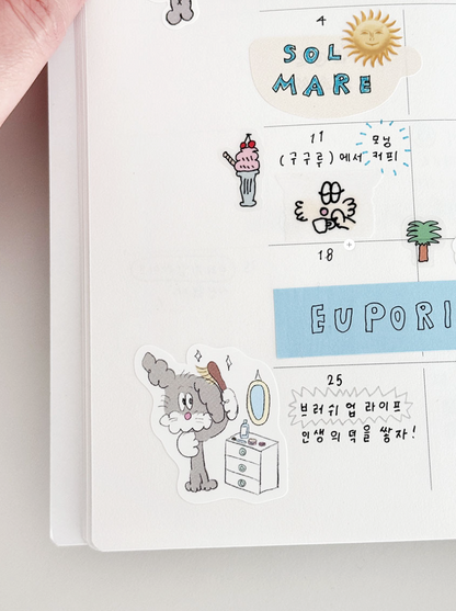 Scooty Studio – Bunny Sticker 04