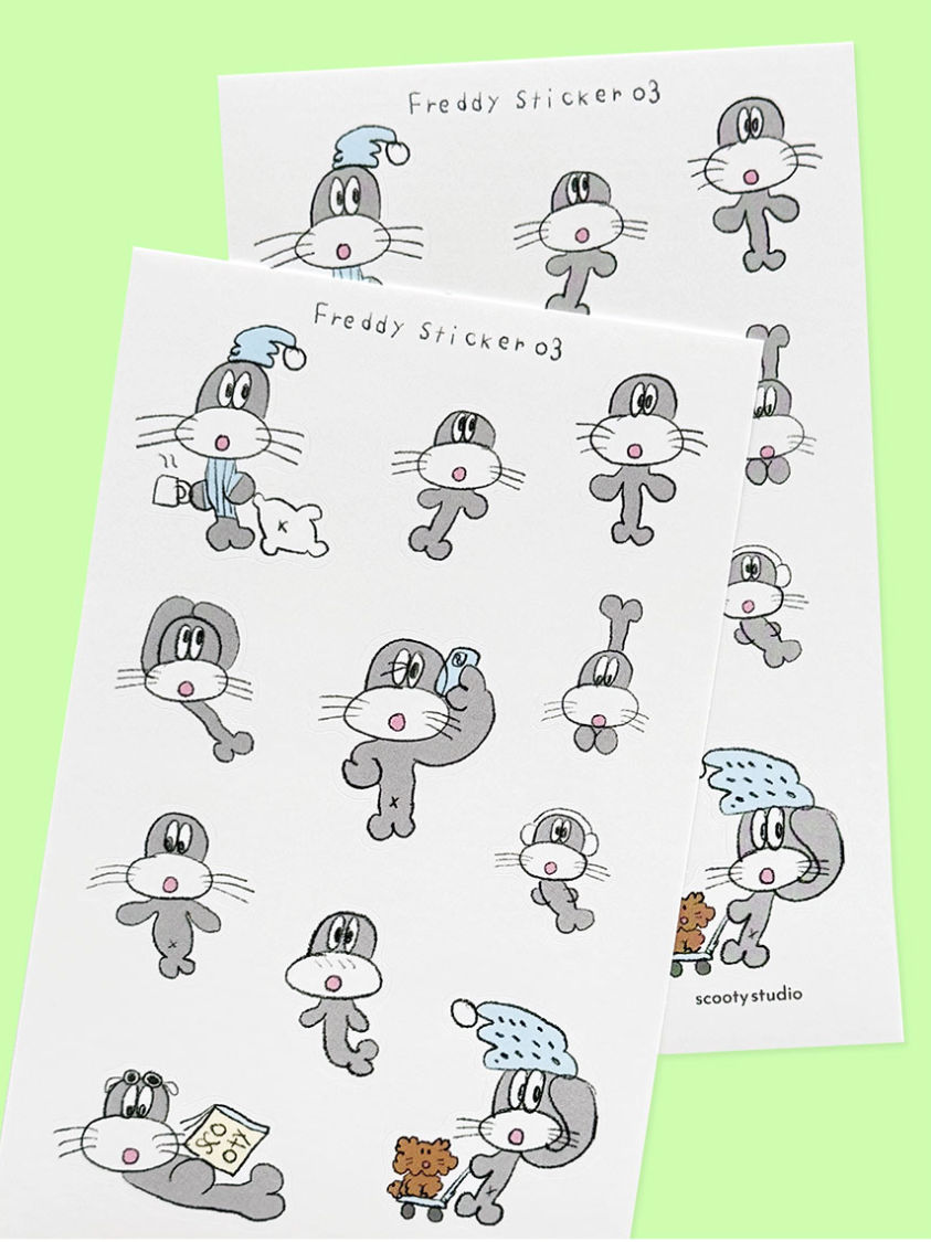 Scooty Studio – Freddy Sticker 03