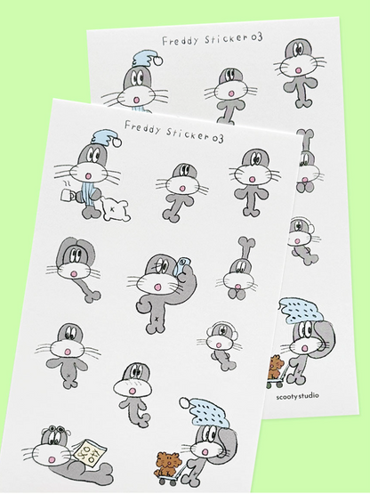 Scooty Studio – Freddy Sticker 03