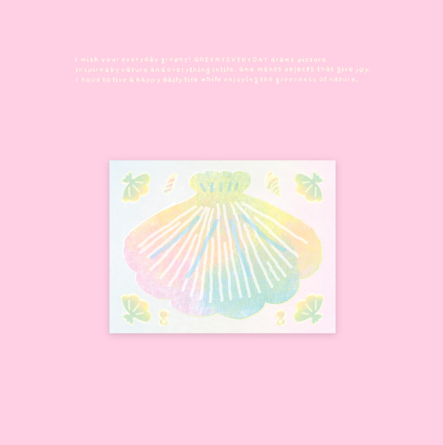 greenyeveryday - Shell Memo Pad