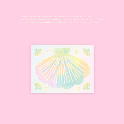 greenyeveryday - Shell Memo Pad