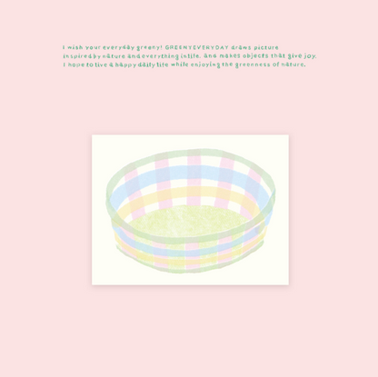 greenyeveryday - Basket Memo Pad