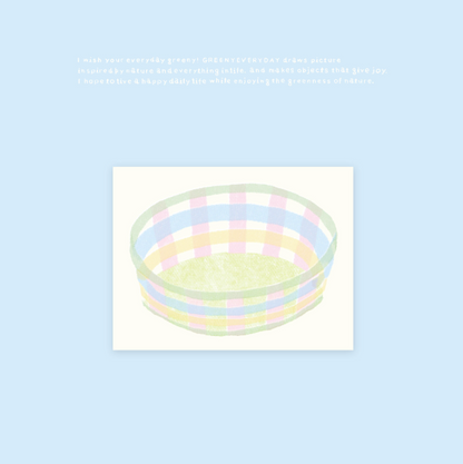 greenyeveryday - Basket Memo Pad