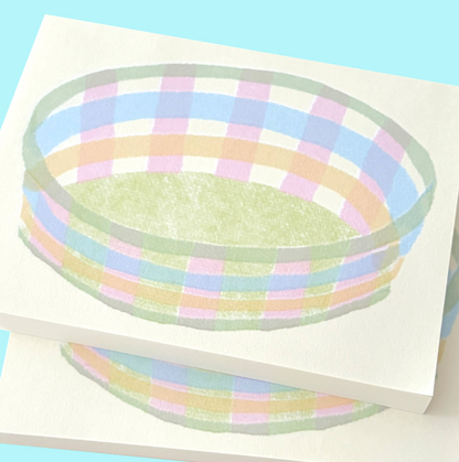 greenyeveryday - Basket Memo Pad