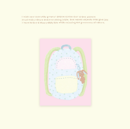 greenyeveryday - Backpack Memo Pad