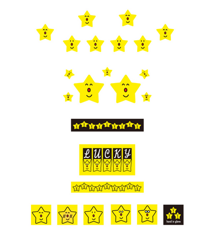 Hand in glove - Neon Star sticker