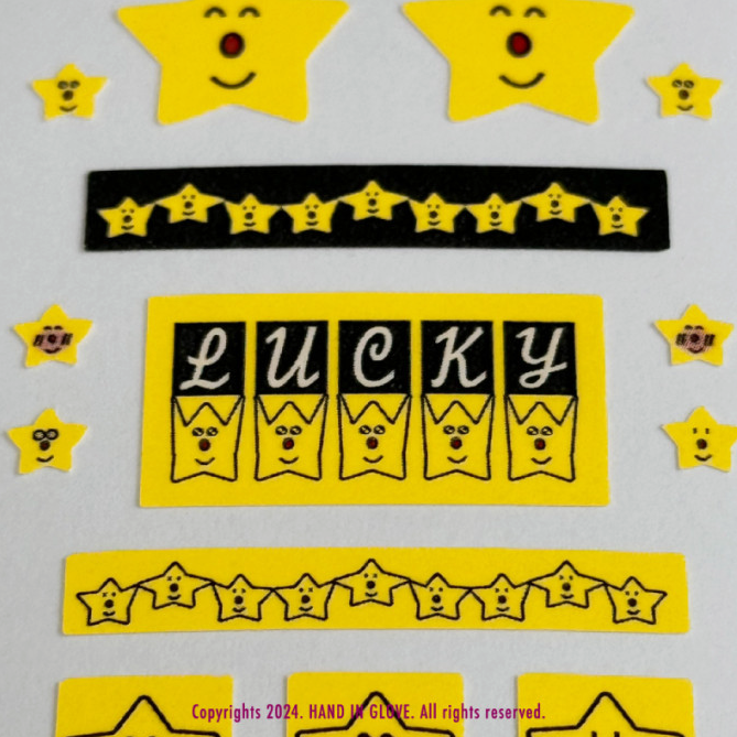 Hand in glove - Neon Star sticker