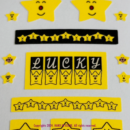 Hand in glove - Neon Star sticker
