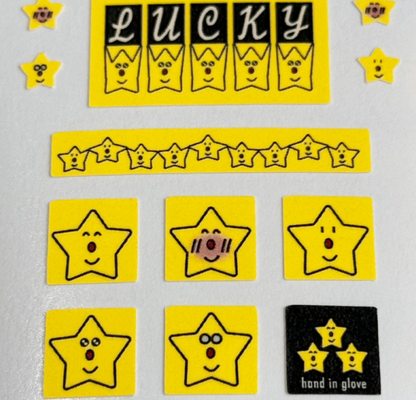 Hand in glove - Neon Star sticker