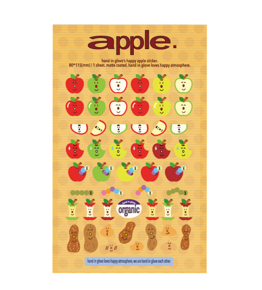 Hand in glove - Happy Apple sticker