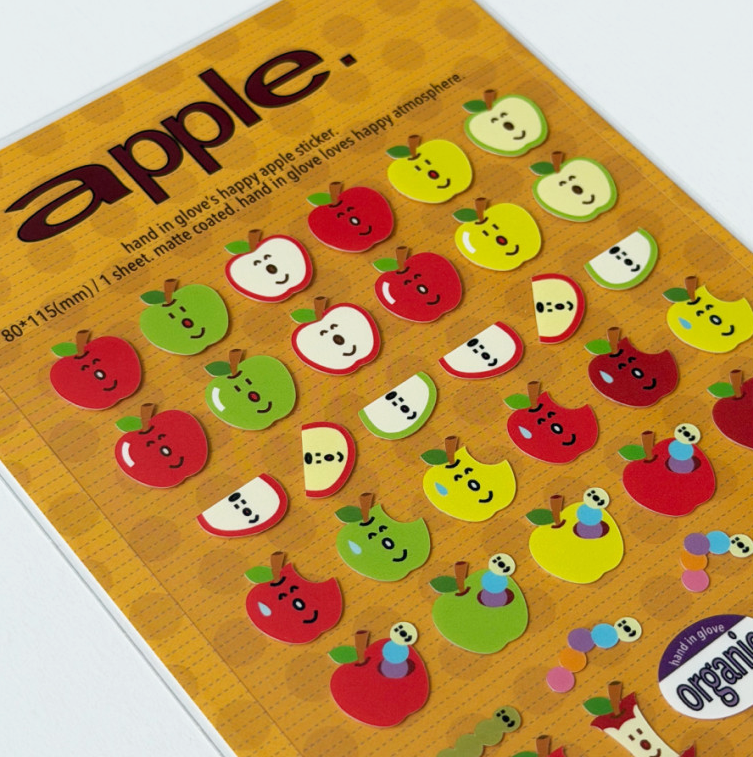 Hand in glove - Happy Apple sticker