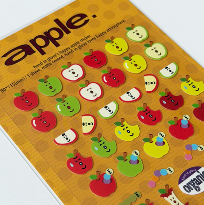 Hand in glove - Happy Apple sticker