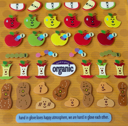Hand in glove - Happy Apple sticker
