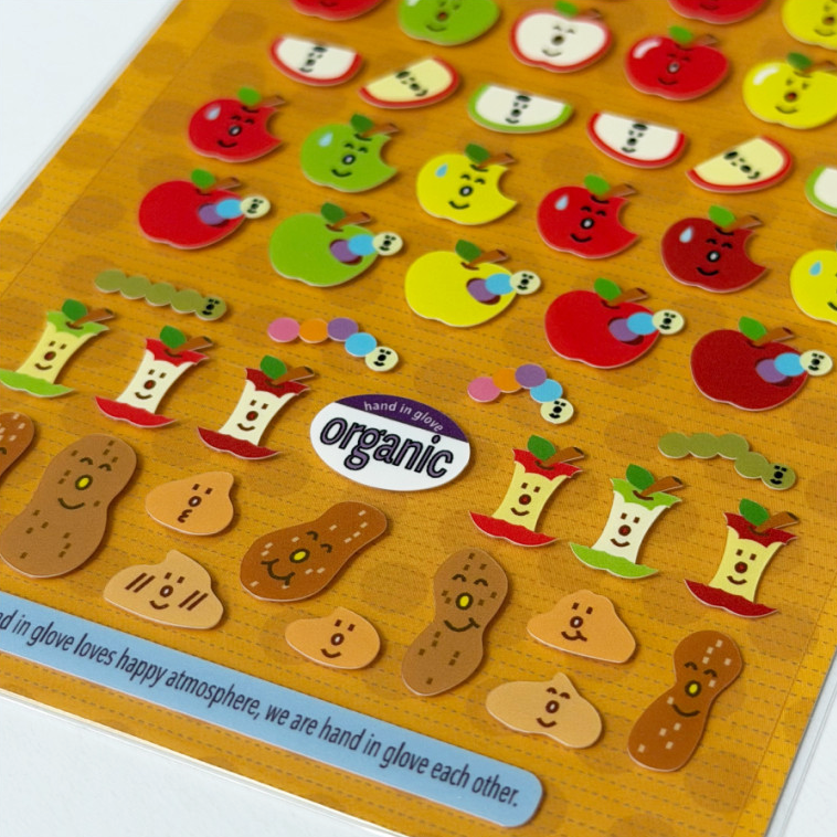 Hand in glove - Happy Apple sticker