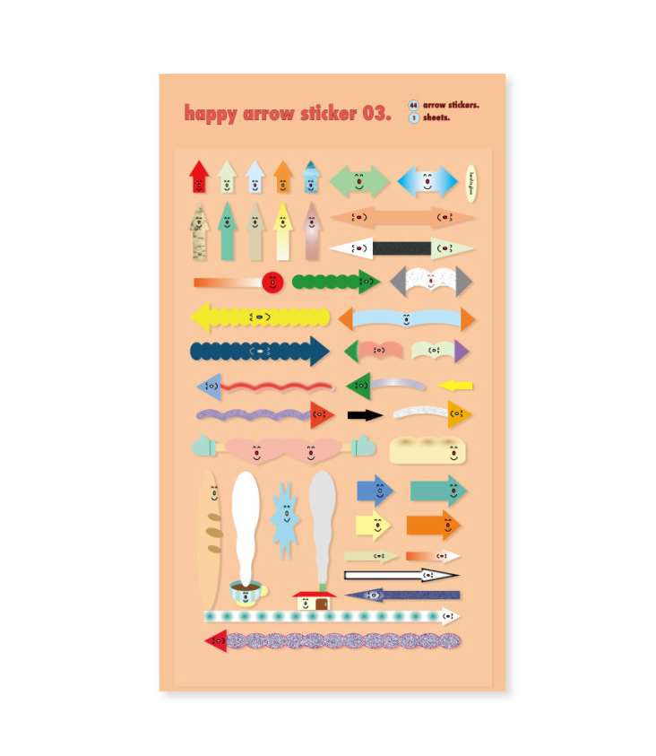 Hand in glove - Happy Arrow Sticker 03
