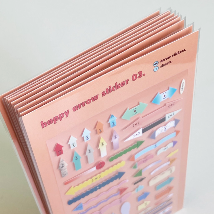 Hand in glove - Happy Arrow Sticker 03