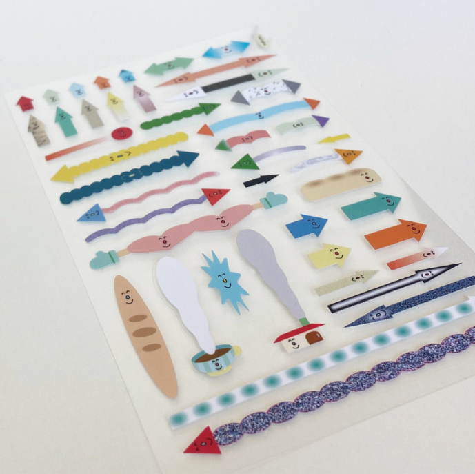 Hand in glove - Happy Arrow Sticker 03
