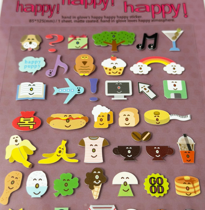 Hand in glove - Happy Happy Happy sticker