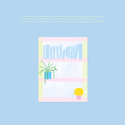 greenyeveryday - Bookshelf Memo Pad