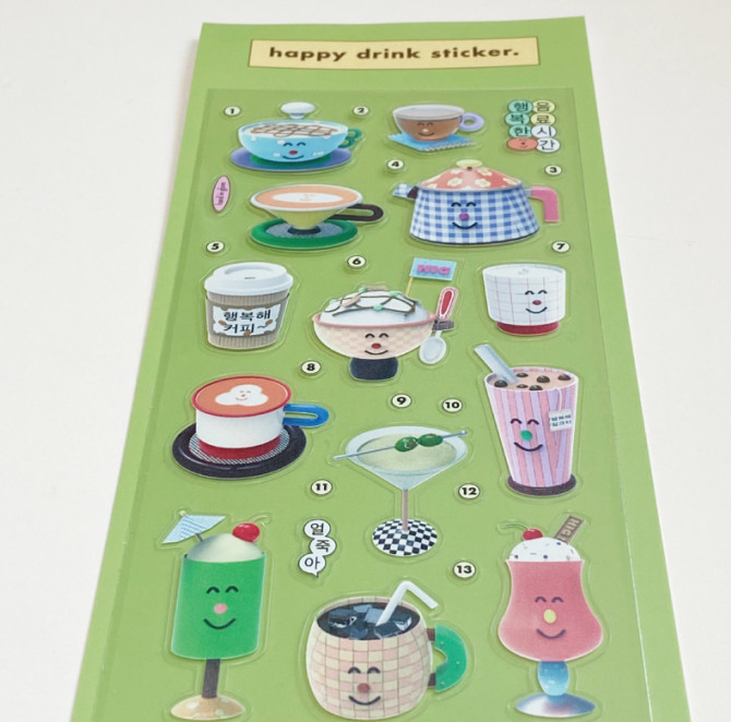 Hand in glove - happy drink sticker