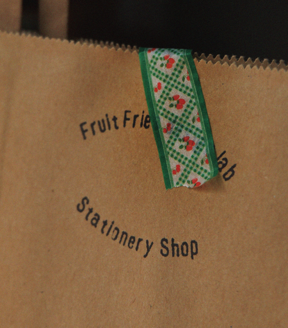 Green Vintage Check Washi Tape